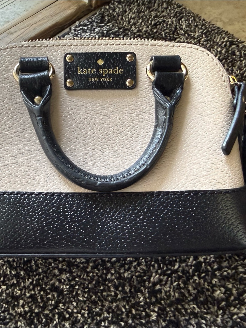 Kate Spade Two-Tone Cream and Black crossbody